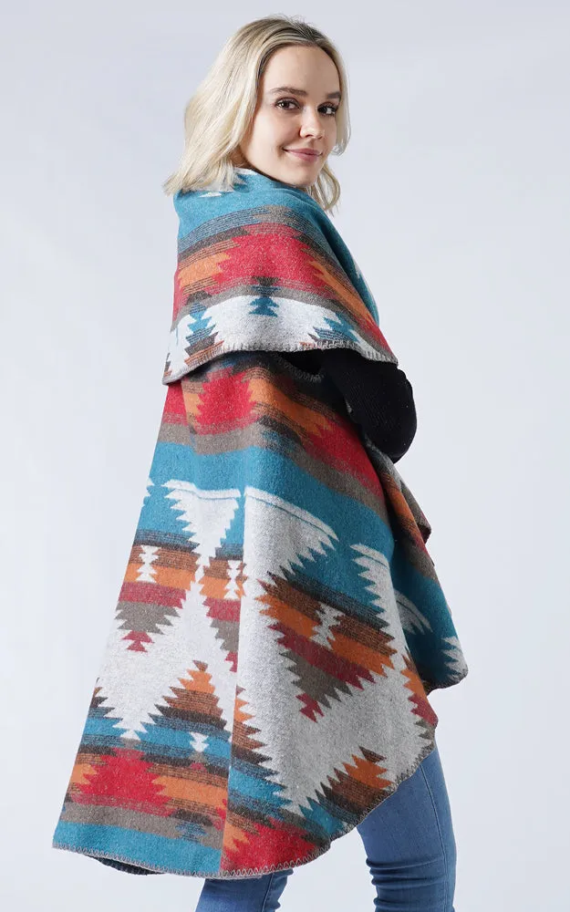 EAV9409 Western Pattern Round Vest