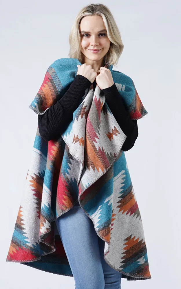 EAV9409 Western Pattern Round Vest