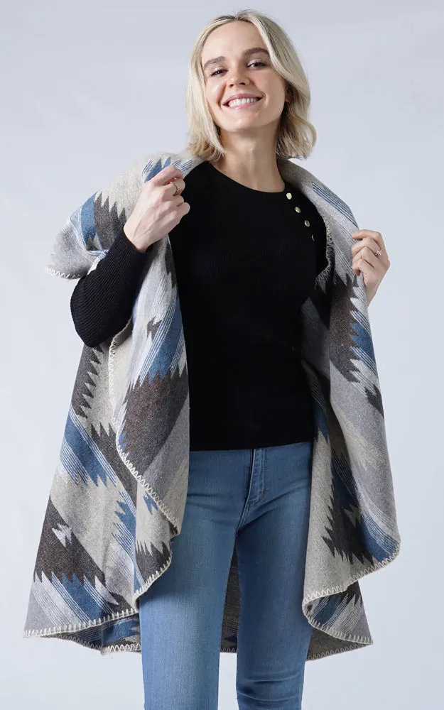 EAV9409 Western Pattern Round Vest