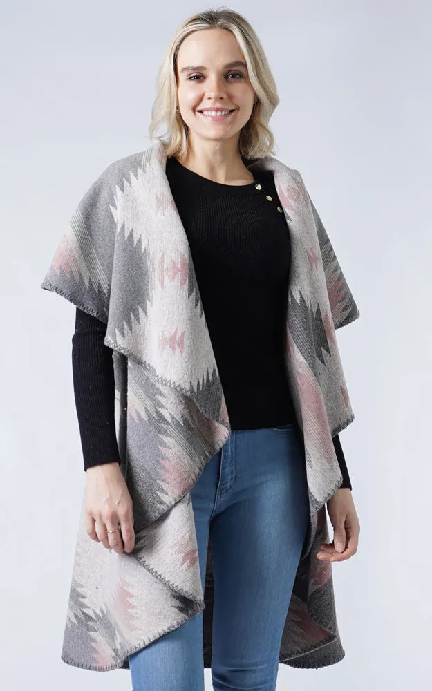 EAV9409 Western Pattern Round Vest