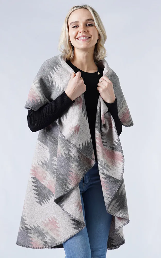 EAV9409 Western Pattern Round Vest