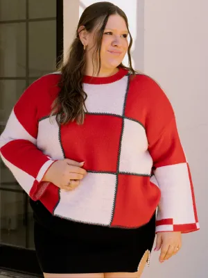 Tis the Season Colorblock Sweater